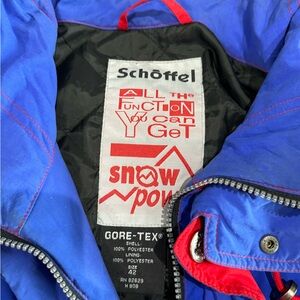 Schöffel Blue and Red Gore-Tex Jacket